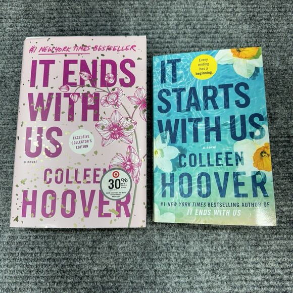 It Starts With Us & It Ends With Us By Colleen Hoover 2 Book Collection Set Lot - Picture 1 of 5